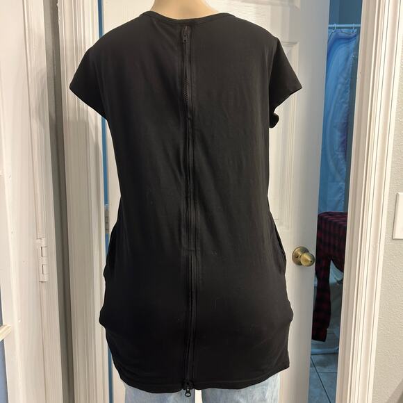 Per Me Black Sequin Slogan Tunic Top – “Never Tell The Truth - Picture 2 of 3